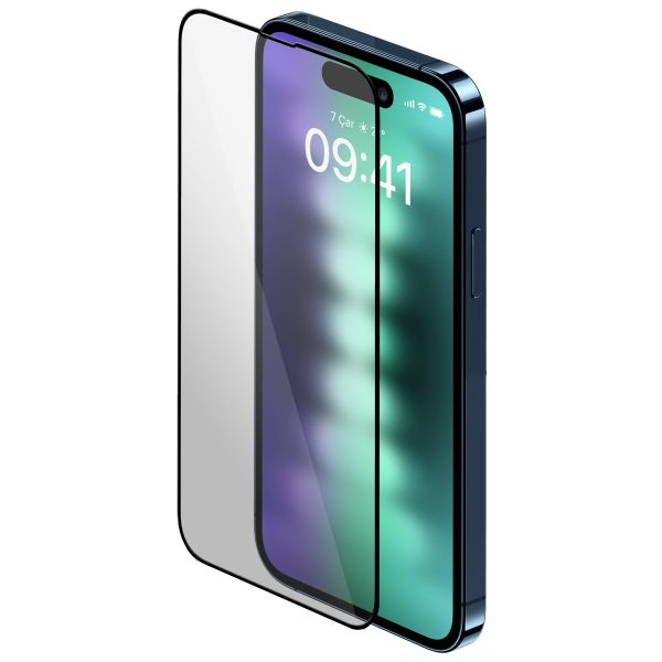 Buff iPhone 15 Plus 5D Şeffaf Cam Ekran Koruyucu - Görsel 3