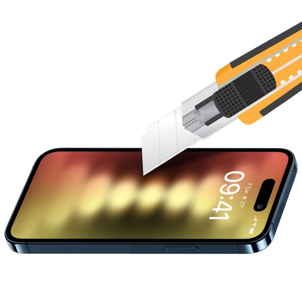 Buff iPhone 15 Pro 5D Şeffaf Cam Ekran Koruyucu - Görsel 4