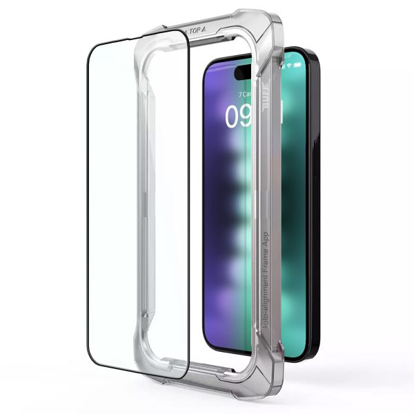 Buff iPhone 15 Plus 5D Şeffaf Cam Ekran Koruyucu - Görsel 5