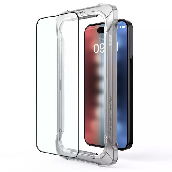 Buff iPhone 15 5D Şeffaf Cam Ekran Koruyucu - Görsel 5