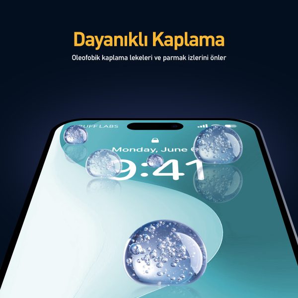 Buff iPhone 16 Plus 5D Glass EasyFit Şeffaf Cam Ekran Koruyucu - Görsel 5
