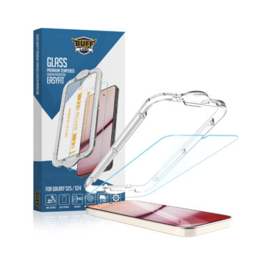 Buff Galaxy S25 5D Glass EasyFit Cam Ekran Koruyucu - Şeffaf