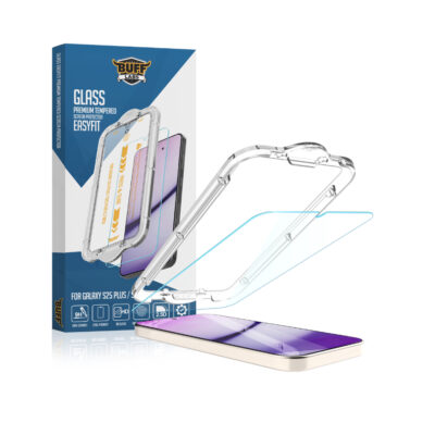 Buff Galaxy S25 Plus 5D Glass EasyFit Cam Ekran Koruyucu - Şeffaf