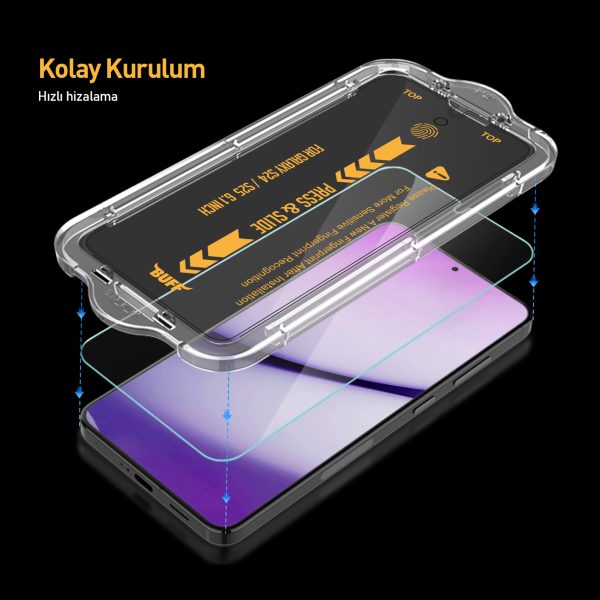 Buff Samsung Galaxy S24 Plus 5D Glass EasyFit Şeffaf Cam Ekran Koruyucu - Görsel 2