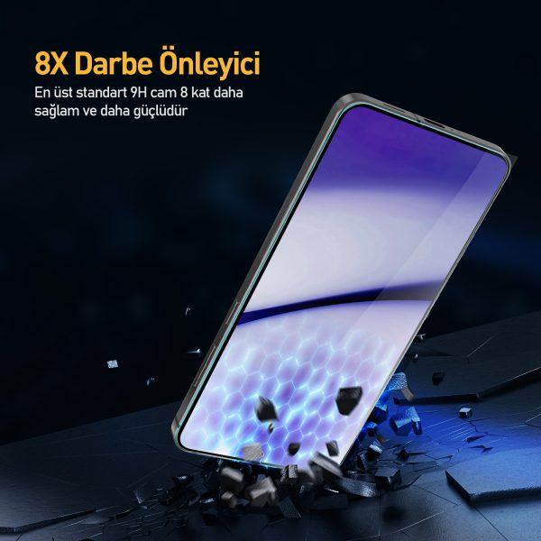 Buff Samsung Galaxy S24 Plus 5D Glass EasyFit Şeffaf Cam Ekran Koruyucu - Görsel 4