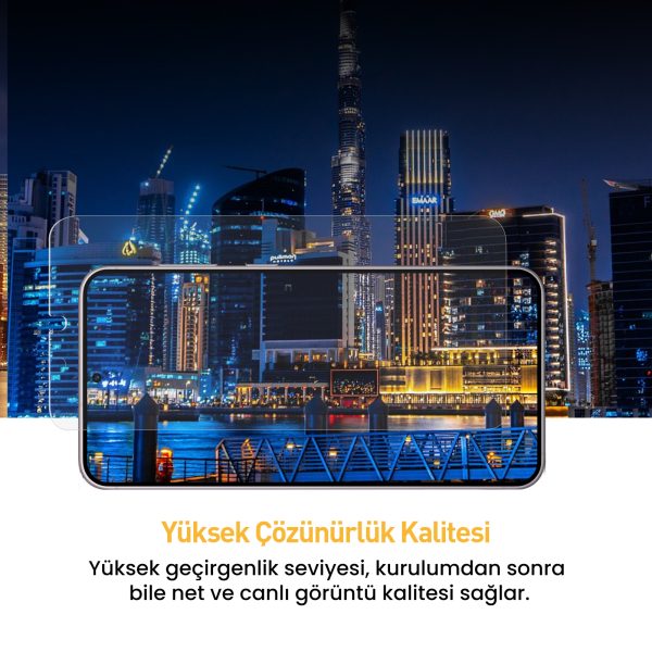 Buff Samsung Galaxy S24 Plus 5D Glass EasyFit Şeffaf Cam Ekran Koruyucu - Görsel 5