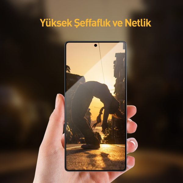 Buff Samsung Galaxy S24 Ultra 5D Glass EasyFit Şeffaf Cam Ekran Koruyucu - Görsel 3