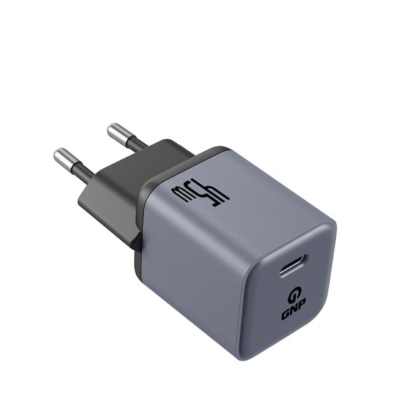 GNP 45W GAN Hızlı Şarj Adaptörü Gri - Görsel 2