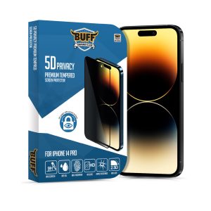 Buff iPhone 14 Pro 5D Hayalet Cam Ekran Koruyucu