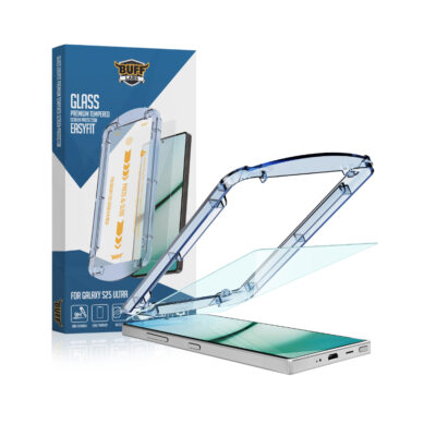 Buff Galaxy S25 Ultra 5D Glass EasyFit Cam Ekran Koruyucu - Şeffaf