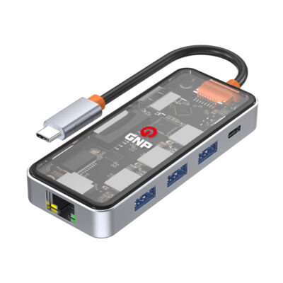 GNP 8in1 USB-C HUB (Macbook Uyumlu) - Gri