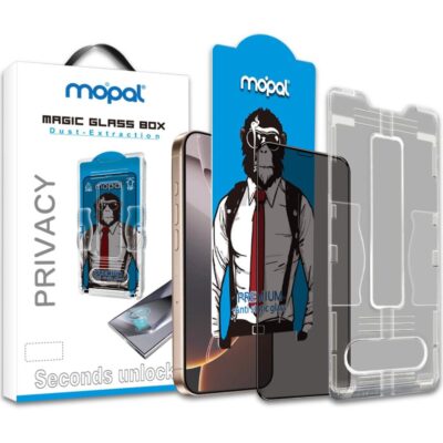 Mopal iPhone 14 Uygulama Aparatlı Hayalet Cam Ekran Koruyucu