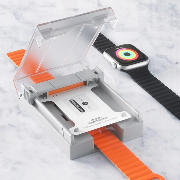 Blueo Apple Watch SE (1.Nesil) 44mm Tam Koruma Uygulama Aparatlı Cam Ekran Koruyucu - Görsel 2