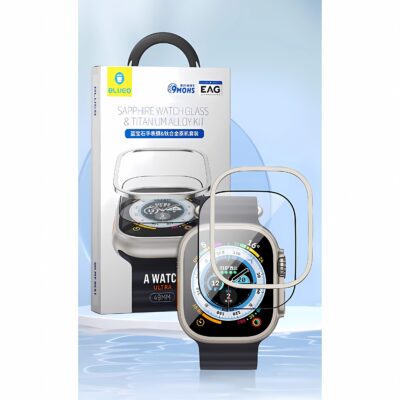 Blueo Watch Ultra 49MM Sapphire & Titanium Alaşım Cam Ekran Koruyucu - Şeffaf