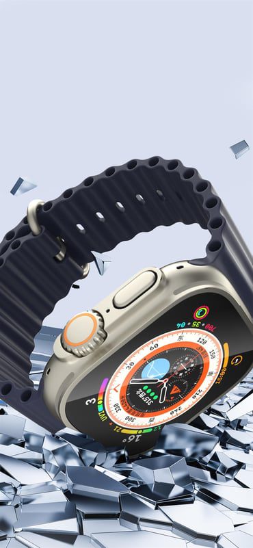 Blueo Watch Ultra 49MM Uyumlu Sapphire & Titanium Alaşım Cam Ekran Koruyucu - Görsel 6