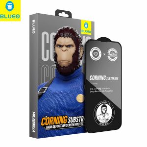 Blueo B Corning Substrate Glass iPhone 15 Pro Ekstra Güçlendirilmiş Şeffaf Cam Ekran Koruyucu