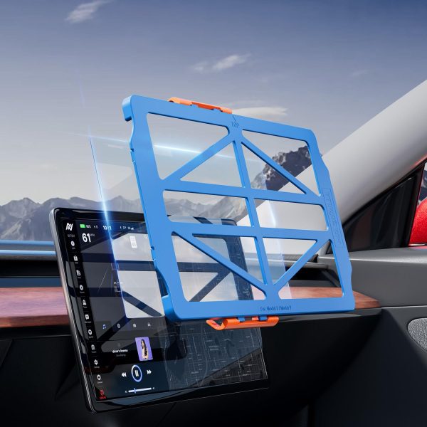 Blueo Tesla Model 3 Central Control Cam Şeffaf Ekran Koruyucu - Görsel 3
