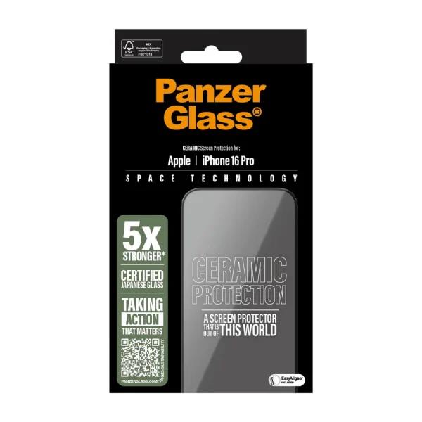 PanzerGlass iPhone 16 Pro UWF Şeffaf Seramik Cam Ekran Koruyucu - Görsel 4