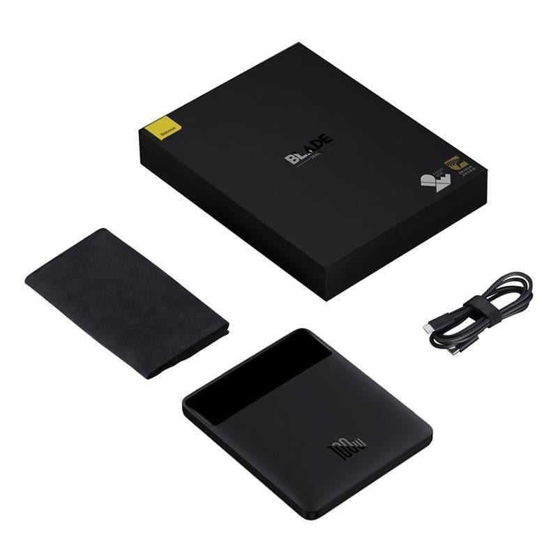 Baseus Blade 100W 20.000 mAh PD Dijital Ekranlı Hızlı Sarj Powerbank Siyah - Görsel 6