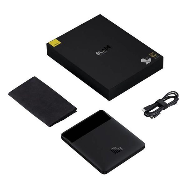 Baseus Blade 100W 20.000 mAh PD Dijital Ekranlı Hızlı Sarj Powerbank Siyah - Görsel 6