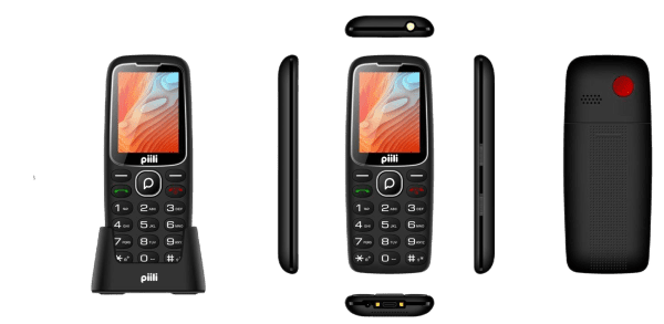 Piili P10 Tuşlu Cep Telefonu Siyah - Görsel 3