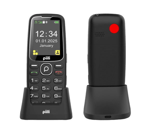Piili P10 Tuşlu Cep Telefonu Siyah - Görsel 4