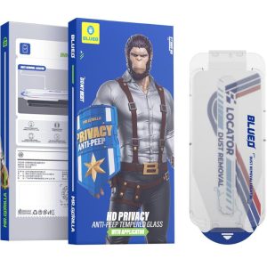 Blueo Anti-Peep Privacy iPhone 17 Pro Max Hayalet Full Cam HD Ekran Koruyucu (Uygulama Aparatlı)