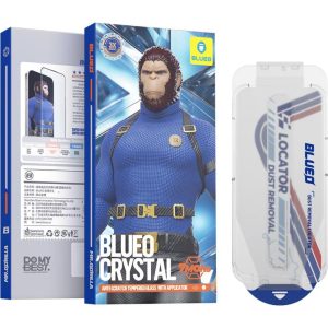 Blueo Crystal Anti-Stratch iPhone 17 Pro Max Şeffaf Full Cam HD Ekran Koruyucu (Uygulama Aparatlı)