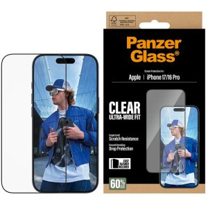PanzerGlass iPhone 17 UWF Şeffaf Cam Ekran Koruyucu (Hizalama Aparatlı)