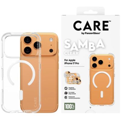 Panzerglass CARE iPhone 17 Pro Fashionable Case Samba Magsafe Kılıf - Şeffaf