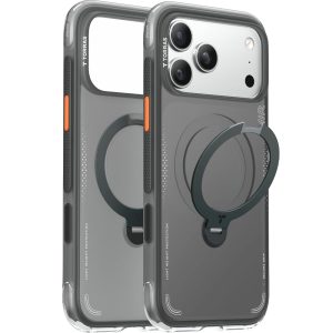 Torras Apple iPhone 17 Pro Max O Stand Spin Air Serisi Magsafe Kılıf Siyah