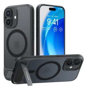 Torras Apple iPhone 17 Stand Serisi Magsafe Kılıf Siyah
