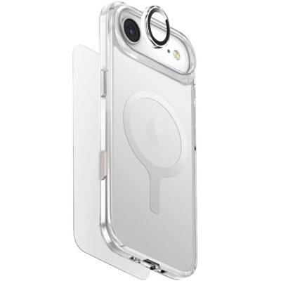 Uniq iPhone 17 Air Clearvue Magsafe 3in1 Set Kılıf - Şeffaf