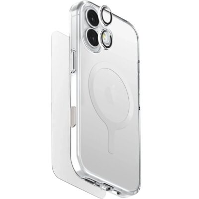 Uniq iPhone 17 Clearvue Magsafe 3in1 Set Kılıf - Şeffaf