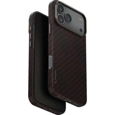 Uniq iPhone 17 Pro Max Keva Edge Slim Aramid Magsafe Kılıf - Kırmızı