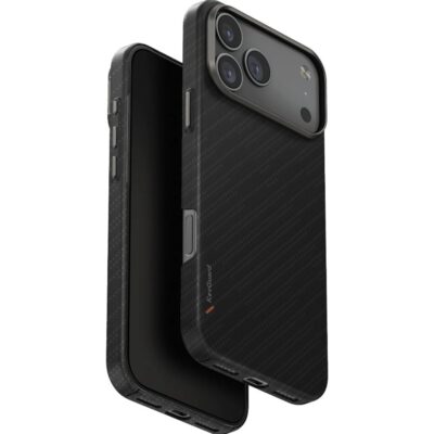 Uniq iPhone 17 Pro Max Keva Edge Slim Aramid Magsafe Kılıf - Siyah