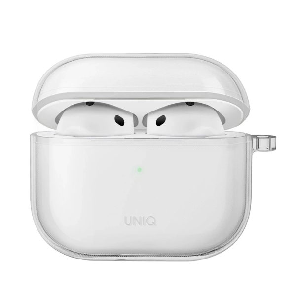 Uniq Airpods 4 (4.nesil) Glase Silikon Kılıf - Şeffaf