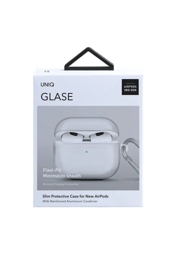 Uniq Airpods 4 (4.nesil) Glase Silikon Kılıf - Şeffaf - Görsel 6