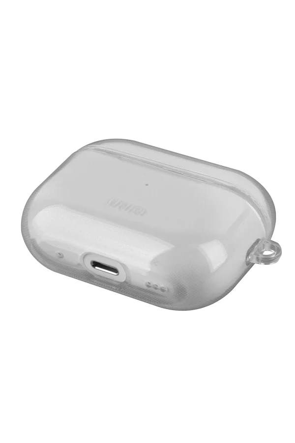 Uniq Airpods Pro 2 (2.nesil) Glase Silikon Kılıf - Şeffaf - Görsel 3