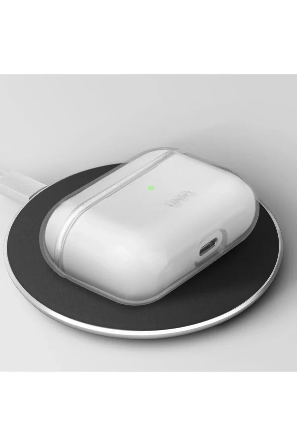 Uniq Airpods Pro 2 (2.nesil) Glase Silikon Kılıf - Şeffaf - Görsel 4