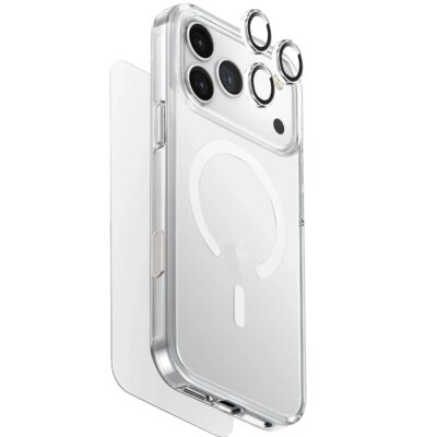Uniq iPhone 17 Pro Max Clearvue Magsafe 3in1 Set Kılıf - Şeffaf