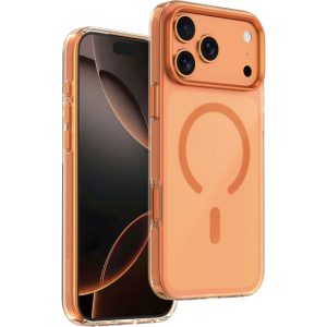 Keephone Apple iPhone 17 Pro Max Dazzle Pro Matte Magsafe Kılıf Turuncu