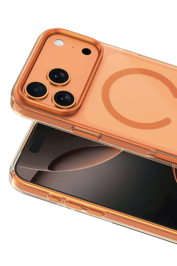 Keephone Apple iPhone 17 Pro Max Dazzle Pro Matte Magsafe Kılıf Turuncu - Görsel 2
