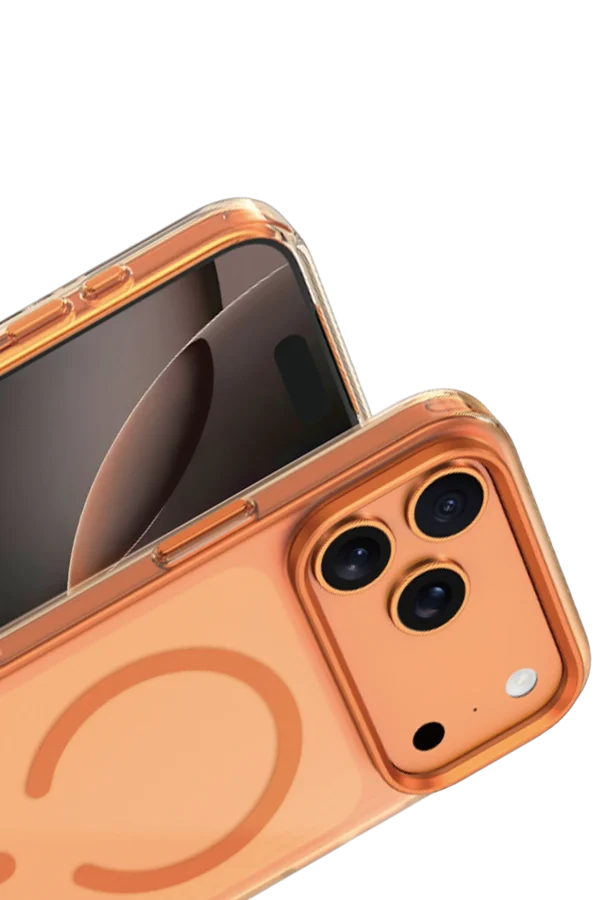 Keephone Apple iPhone 17 Pro Max Dazzle Pro Matte Magsafe Kılıf Turuncu - Görsel 3