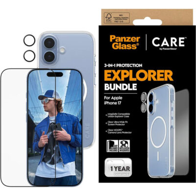 Panzerglass iPhone 17 Urban Explorer Bundle 3'ü 1 Arada Set - Şeffaf