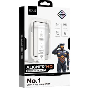URR Apple iPhone 17 Pro Max Aligner HD Clear Şeffaf Cam Ekran Koruyucu (Uygulama Aparatlı)