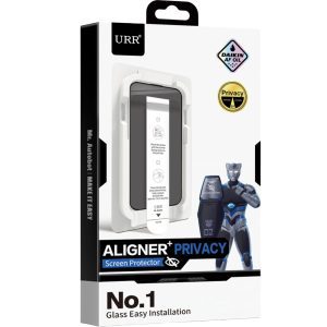 URR Apple iPhone 17 Pro Max Aligner Privacy Hayalet Cam Ekran Koruyucu (Uygulama Aparatlı)