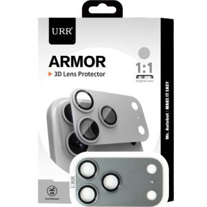 URR Apple iPhone 17 Pro Armor 3D Kamera Lens Koruyucu Natural Grey