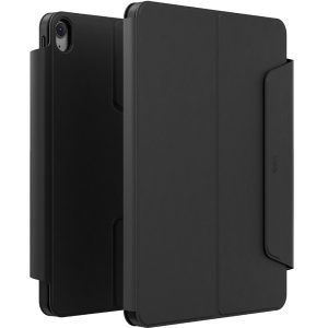 Uniq iPad 2025 10.9 (10.Nesil) Rovus Snapmount 360 Derece Dönebilen Manyetik Tablet Kılıfı Siyah