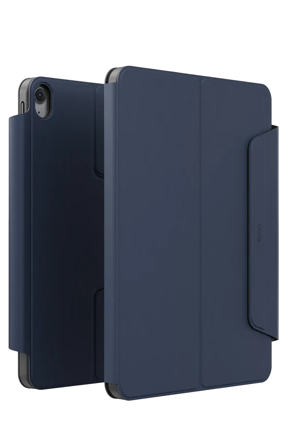Uniq iPad 2025 10.9 (10.Nesil) Rovus Snapmount 360 Derece Dönebilen Manyetik Tablet Kılıfı Lacivert - Görsel 2